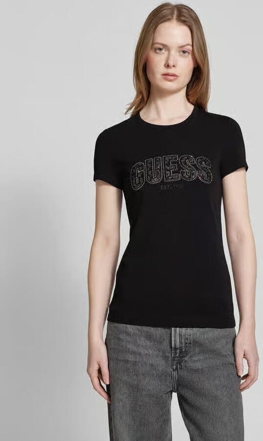 Guess T-shirt Korte Mouw CN SS LOGO LACE TEE W5GI04 J1314 - Foto 2
