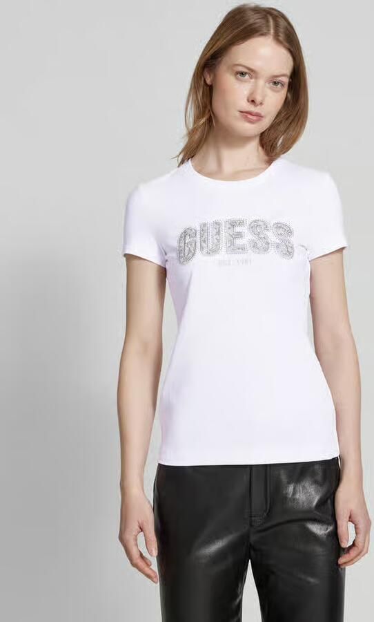 Guess T-shirt Korte Mouw CN SS LOGO LACE TEE W5GI04 J1314 - Foto 2