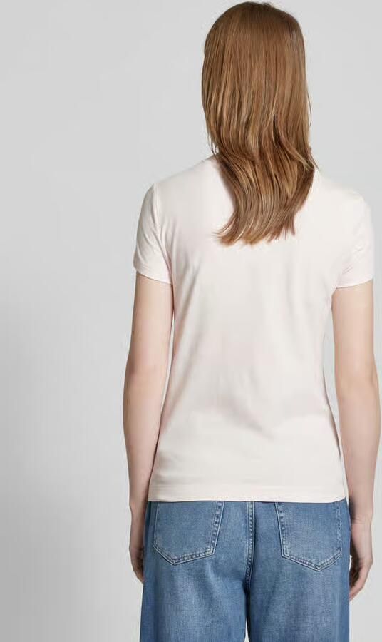 Guess T-shirt Korte Mouw T-shirt col rond en dentelle femme