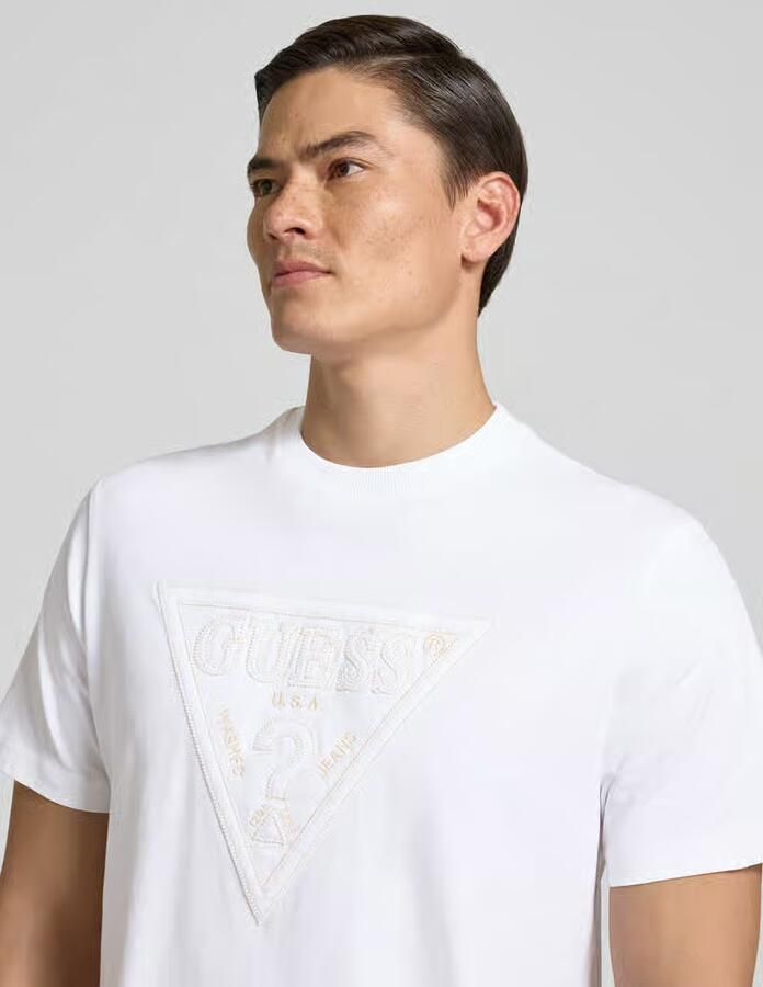 Guess T-shirt met logo en ronde hals