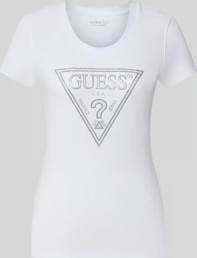 Guess T-shirt Korte Mouw SS CN SHINY TRIANGLE W5RI11 J1314