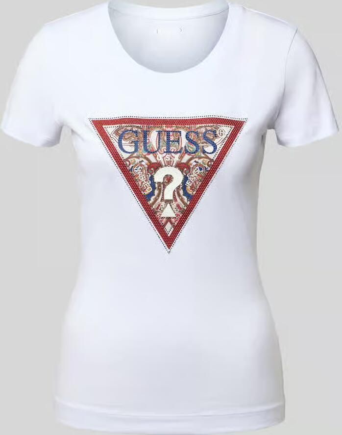 Guess T-shirt met logo en ronde hals