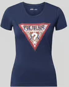 Guess T-shirt met logo en ronde hals