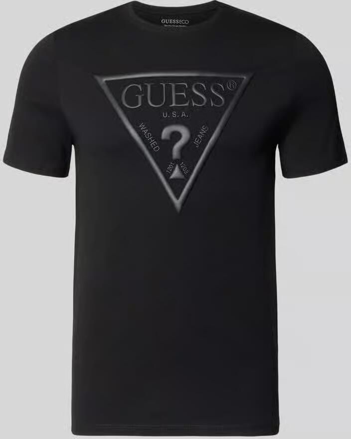 Guess T-shirt met logo en ronde hals - Foto 2