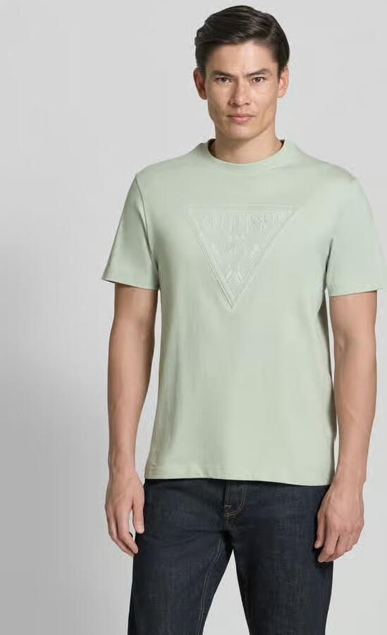 Guess T-shirt met logo en ronde hals - Foto 4