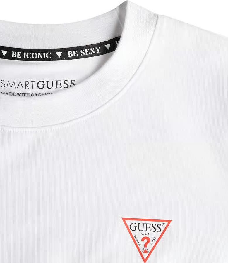 GUESS Dames Tops & T-shirts Mini Triangle Cn Wit - Foto 2