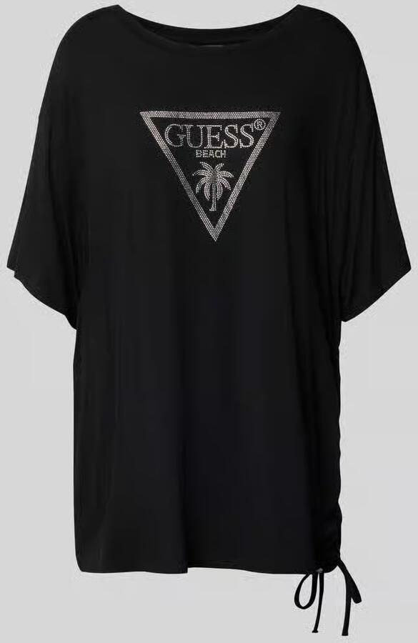 Guess T-shirt met labelprint model 'COULISSE' - Foto 6