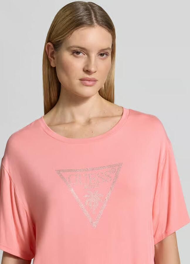 Guess T-shirt met logoprint Model 'COULISSE'