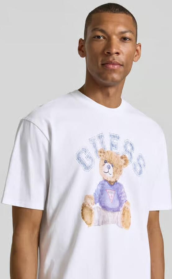 Guess T-shirt met motiefprint en ronde hals
