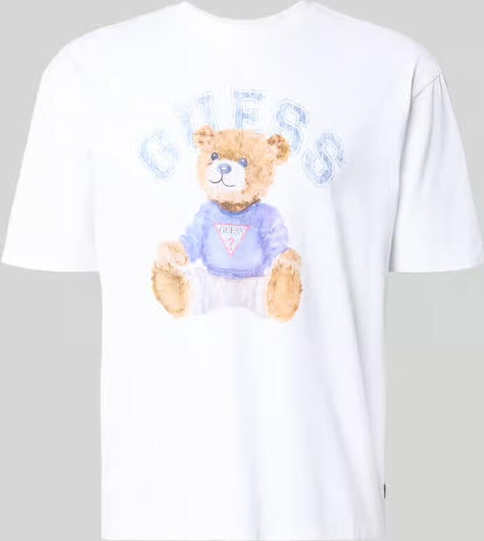 Guess T-shirt met motiefprint en ronde hals - Foto 2