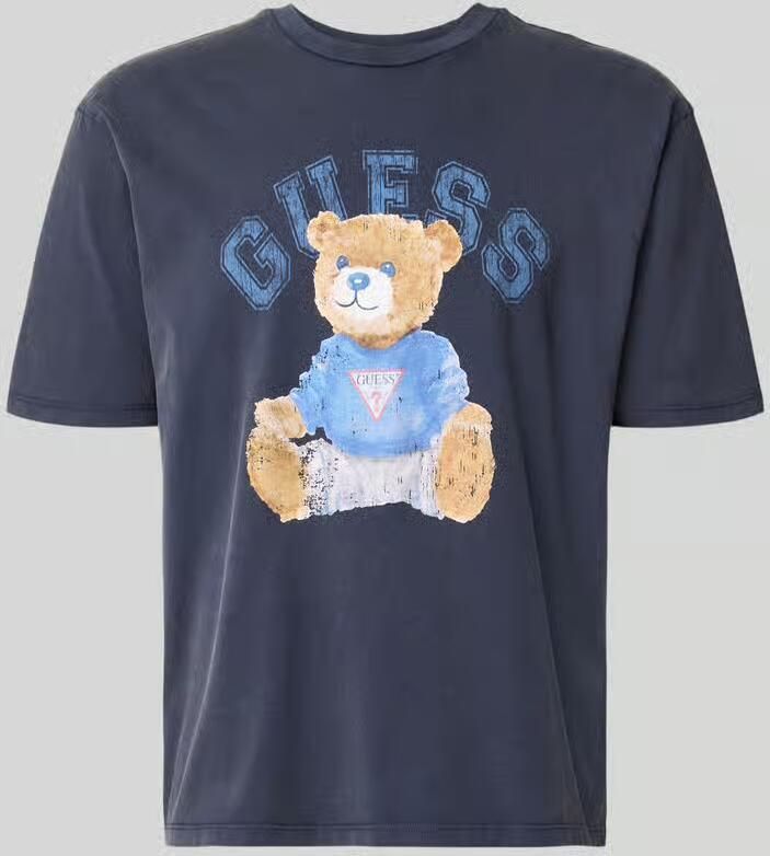 Guess T-shirt met motiefprint en ronde hals - Foto 2