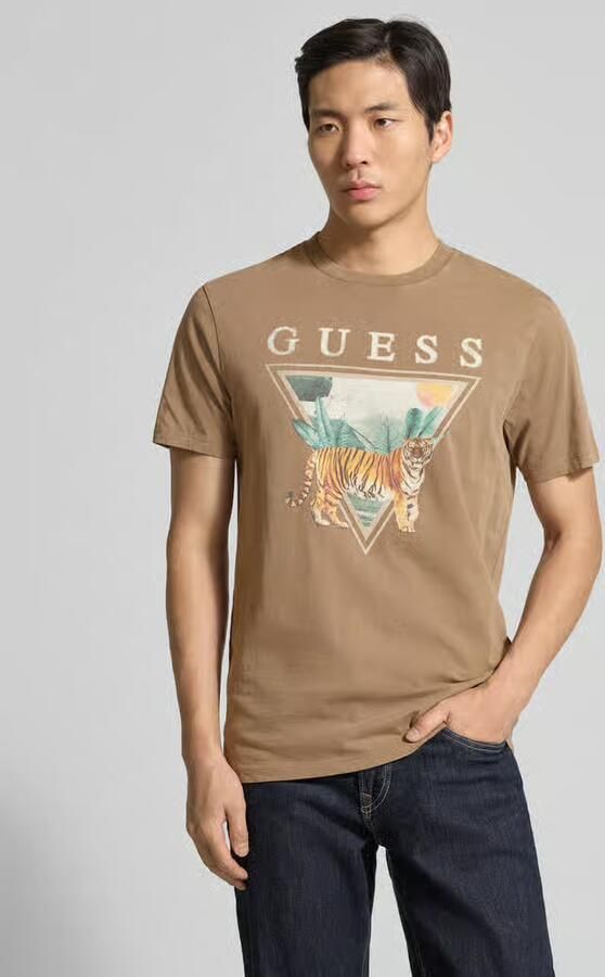 Guess t-shirt met motiefprint model 'TIGER SPIRIT' - Foto 4