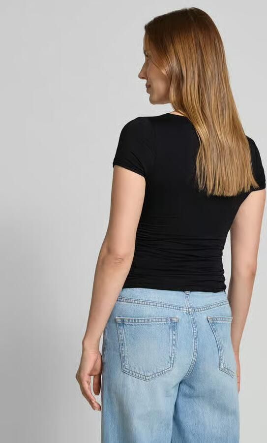 Guess T-shirt met plooien model 'CHARLOTTE'