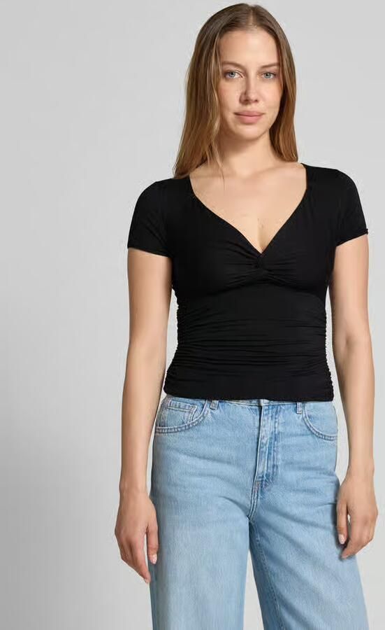 Guess T-shirt met plooien model 'CHARLOTTE' - Foto 2