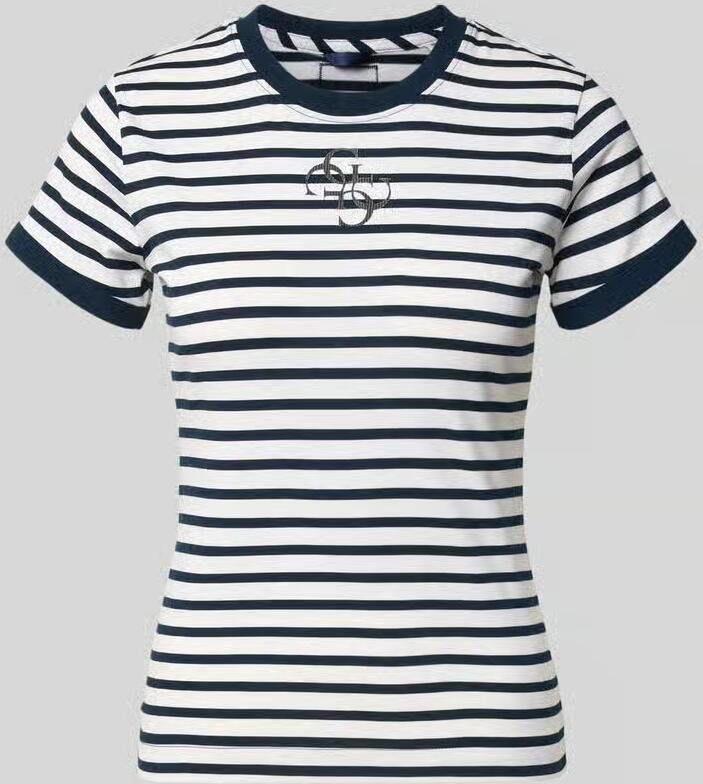 Guess T-shirt met ronde hals en labelprint - Foto 2