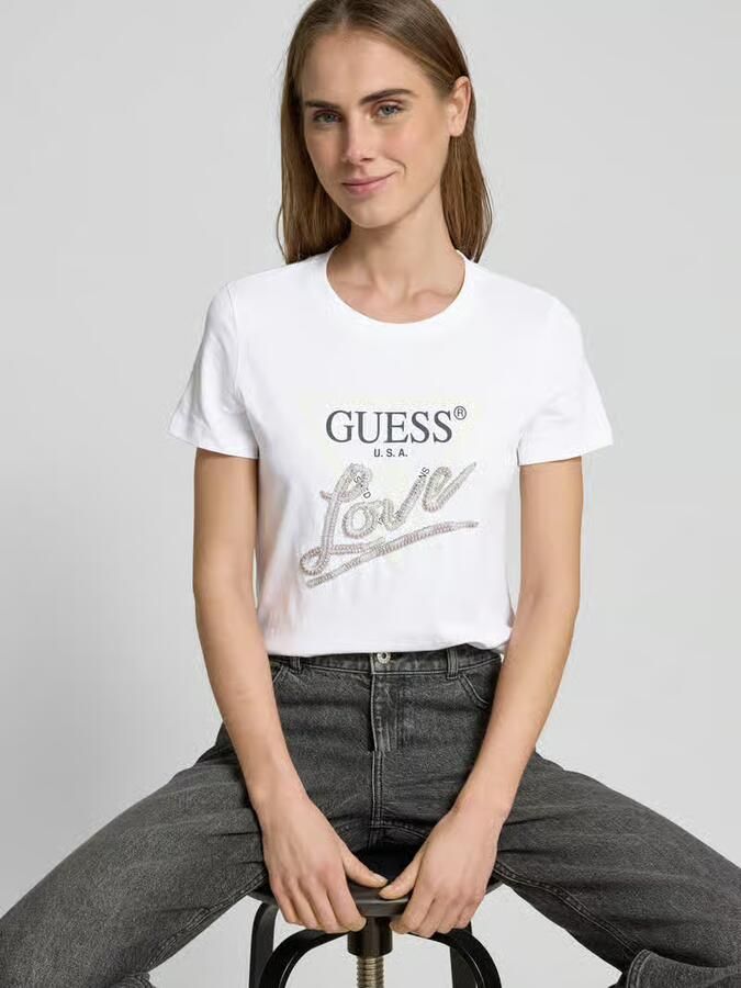 Guess T-shirt Korte Mouw CN SS LOVE TRIANGLE W5GI05 I3Z14