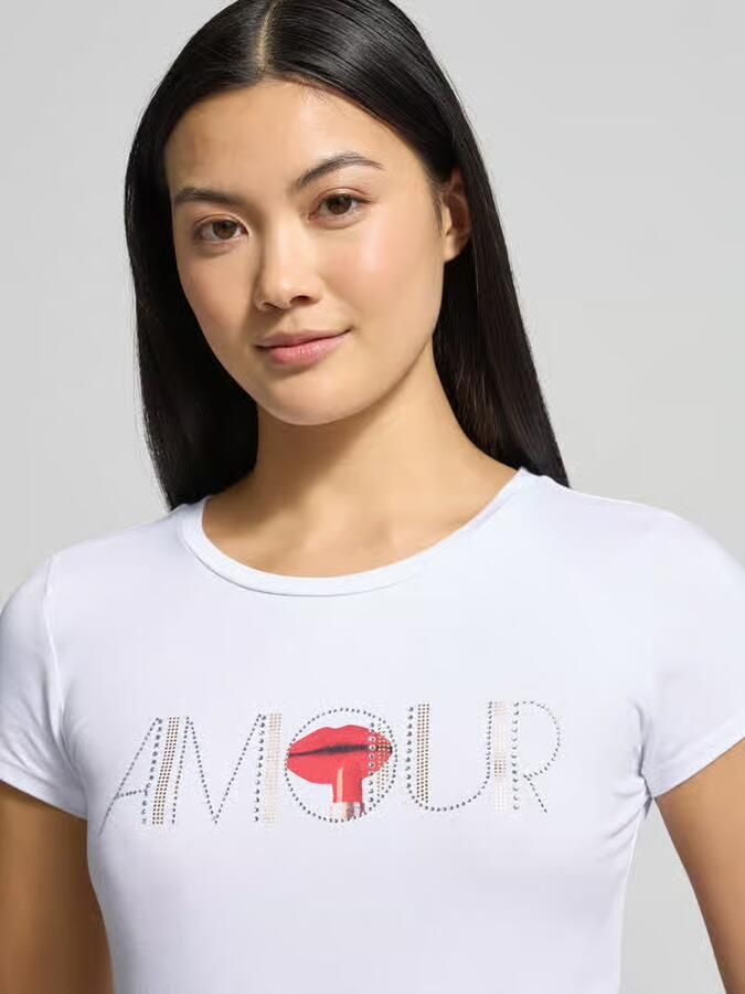 Guess T-shirt met siersteentjes - Foto 2