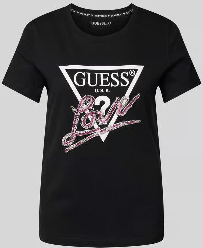 Guess T-shirt Korte Mouw CN SS LOVE TRIANGLE W5GI05 I3Z14 - Foto 4