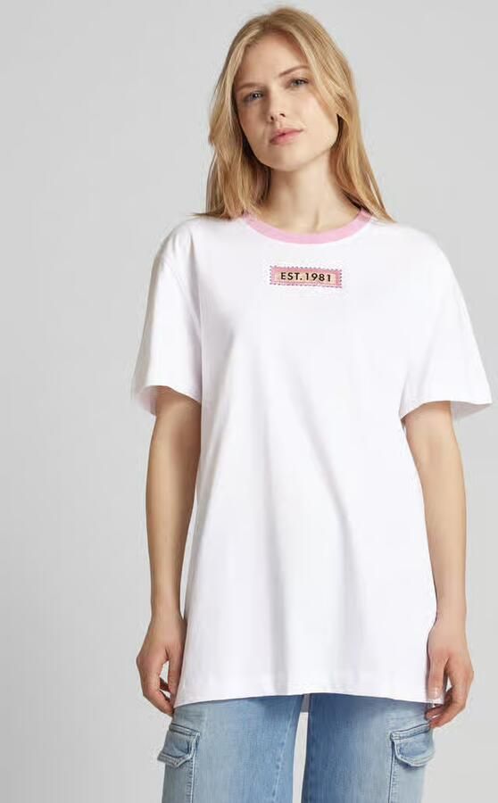 Guess Wit T-shirt met korte mouwen en details White Dames - Foto 2