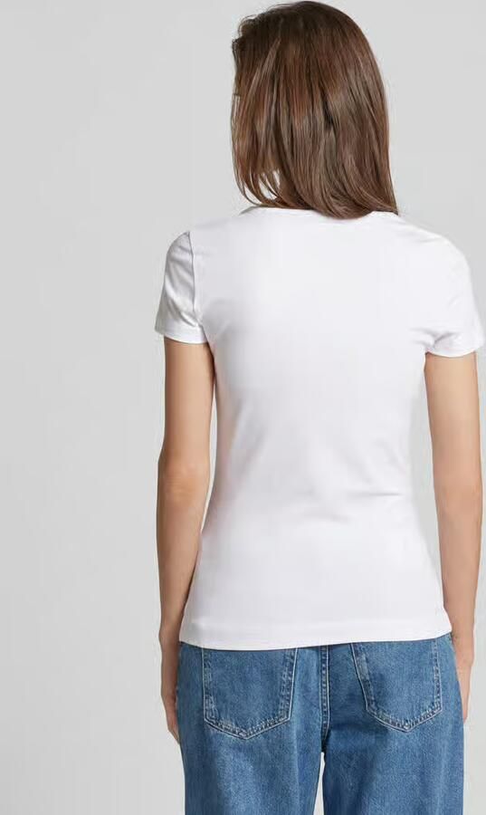 Guess T-shirt met strass-steentjes model 'HEART'