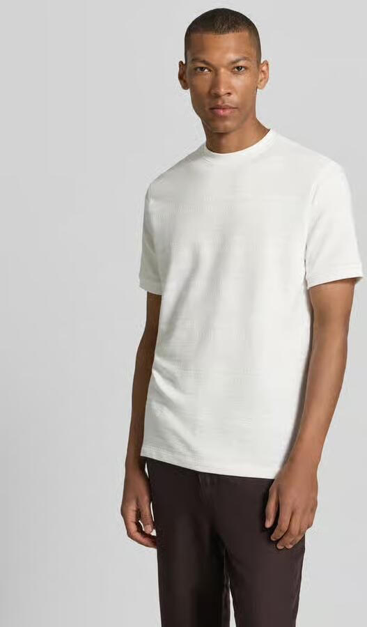 Guess T-shirt met structuurpatroon en ronde hals - Foto 3