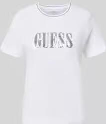 Guess T-shirt van puur katoen met logodetail