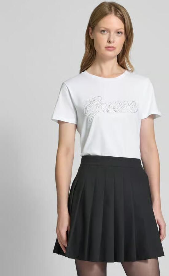 Guess T-shirt Korte Mouw T-shirt femme Script Lace Logo Easy - Foto 5