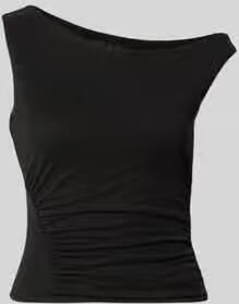 Guess Top van viscosemix met rimpelingen model 'SHIRRING ILIANA'