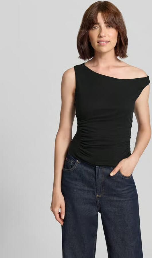 Guess Top van viscosemix met rimpelingen model 'SHIRRING ILIANA' - Foto 2