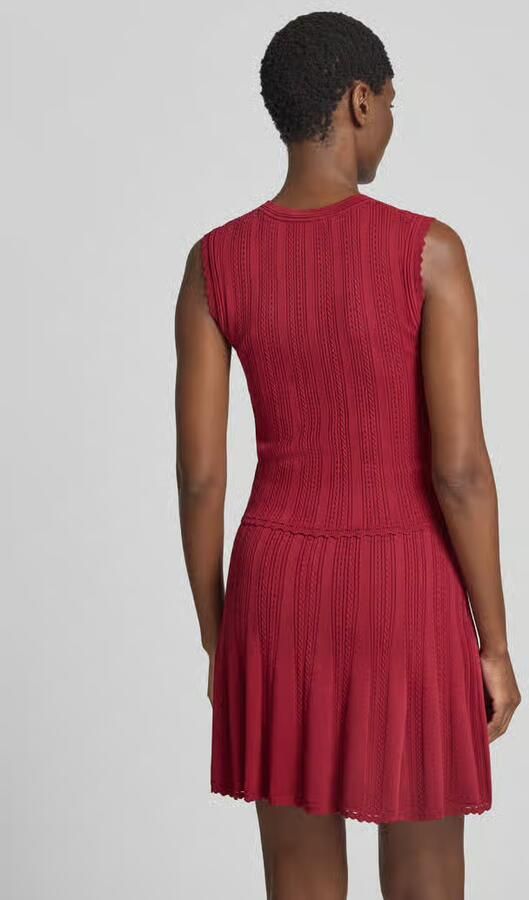Guess Tricottop in ajourtricot met korte knoopsluiting - Foto 3