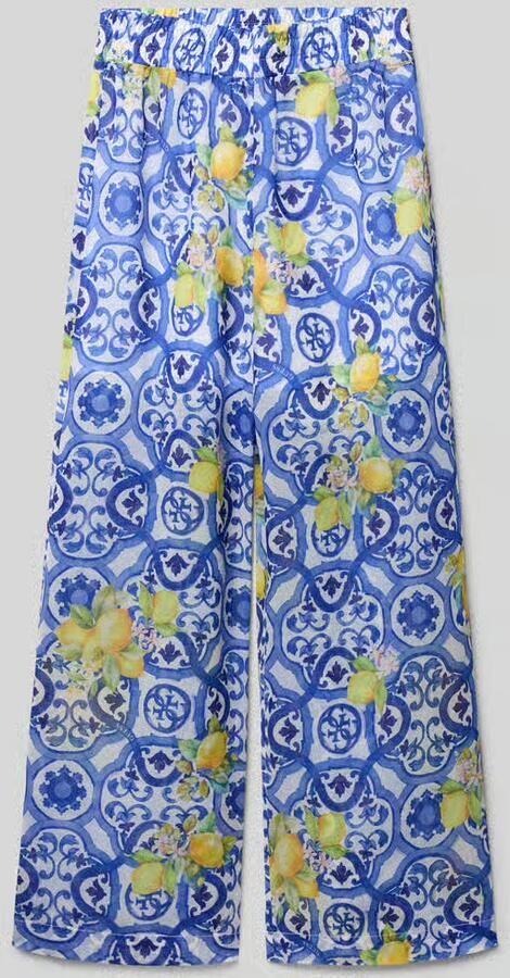 Guess wide fit stoffen broek met elastische band - Foto 2