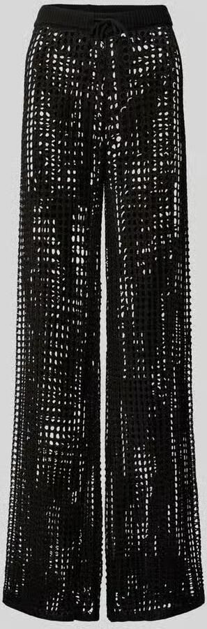 Guess Wide leg gehaakte broek met ajourpatroon - Foto 2