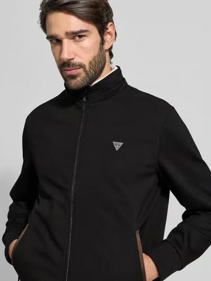Guess Zwarte winddichte capuchonjas Black Heren - Foto 2