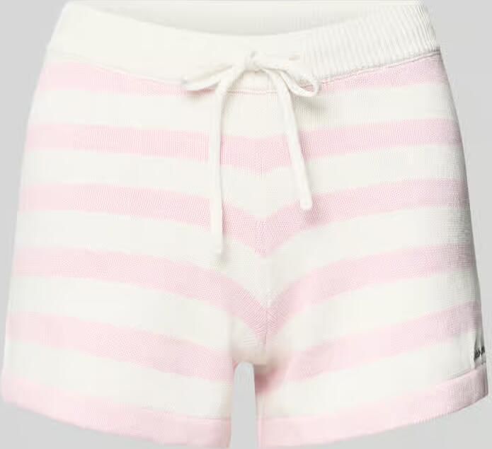 GUESS Jeans Gebreide shorts met streepmotief en labelstitching - Foto 2