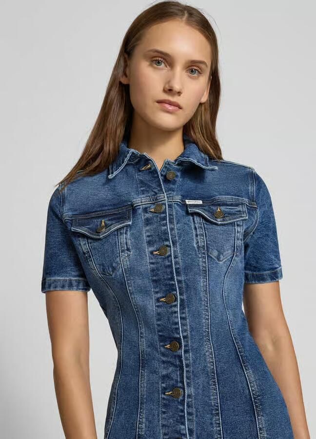 Guess Jeans Jeansjurk met platte kraag - Foto 2