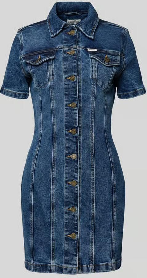 Guess Jeans Jeansjurk met platte kraag