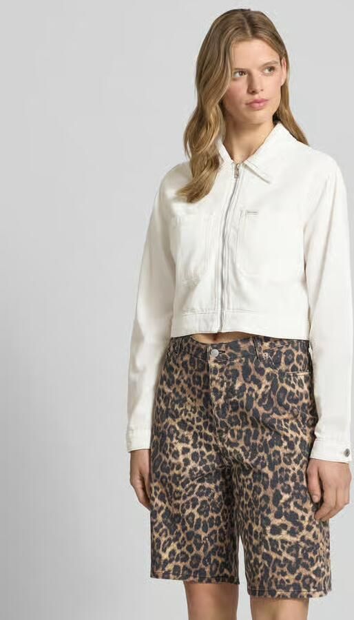 GUESS Jeans Kort jeansjack met borstzakken en labelpatch - Foto 3