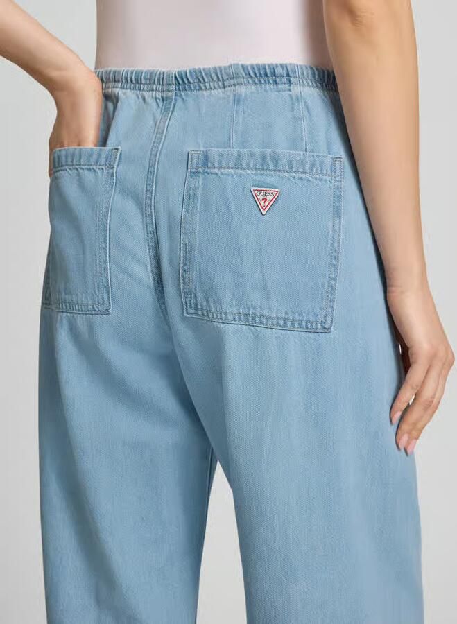 GUESS Jeans Low rise jogpants met wijde pijp