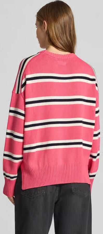GUESS Jeans Oversized gebreide pullover met labelstitching