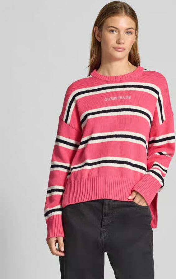 GUESS Jeans Oversized gebreide pullover met labelstitching - Foto 2