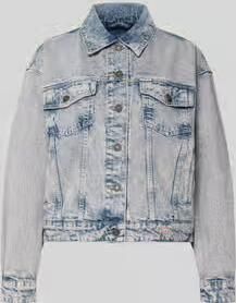 GUESS Jeans Oversized jeansjack met borstzakken en labelpatch