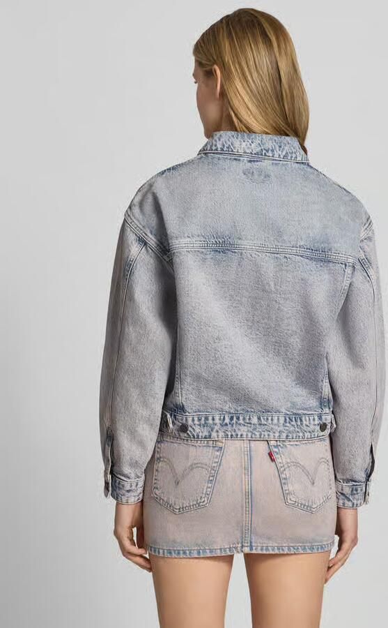 GUESS Jeans Oversized jeansjack met borstzakken en labelpatch - Foto 3