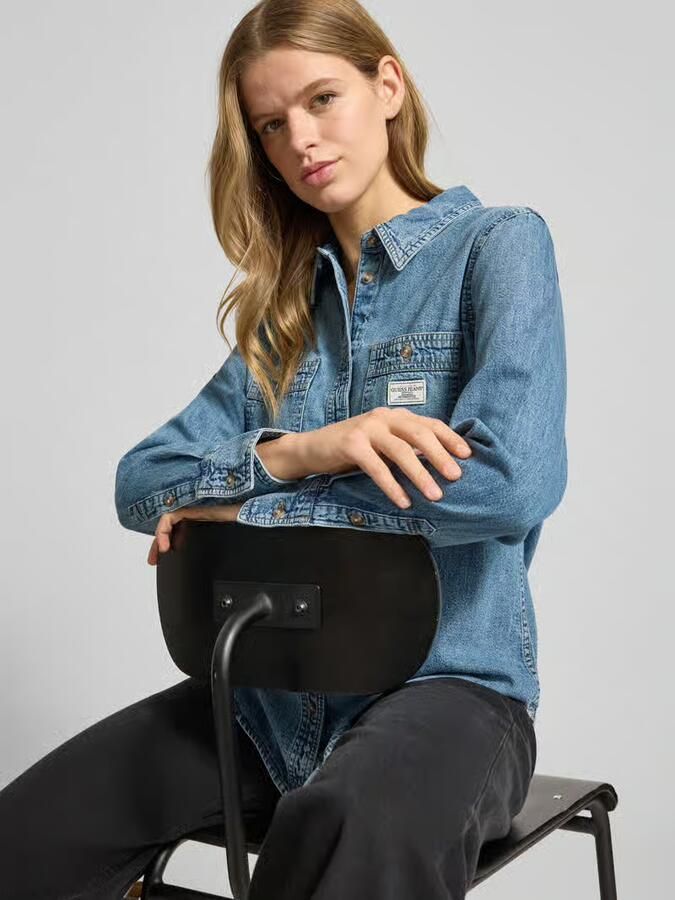 Guess Jeans Regular fit jeansblouse in denimlook - Foto 2