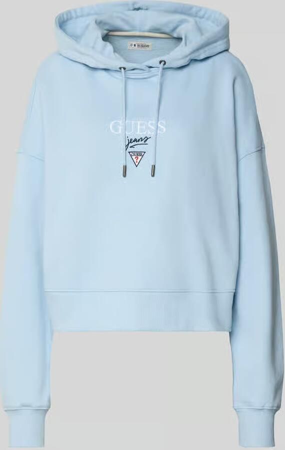 GUESS Jeans Relaxed fit hoodie met logostitching model 'Baker' - Foto 2