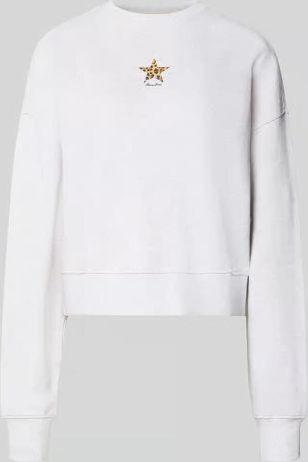 GUESS Jeans Relaxed fit sweatshirt van puur katoen met logo-print