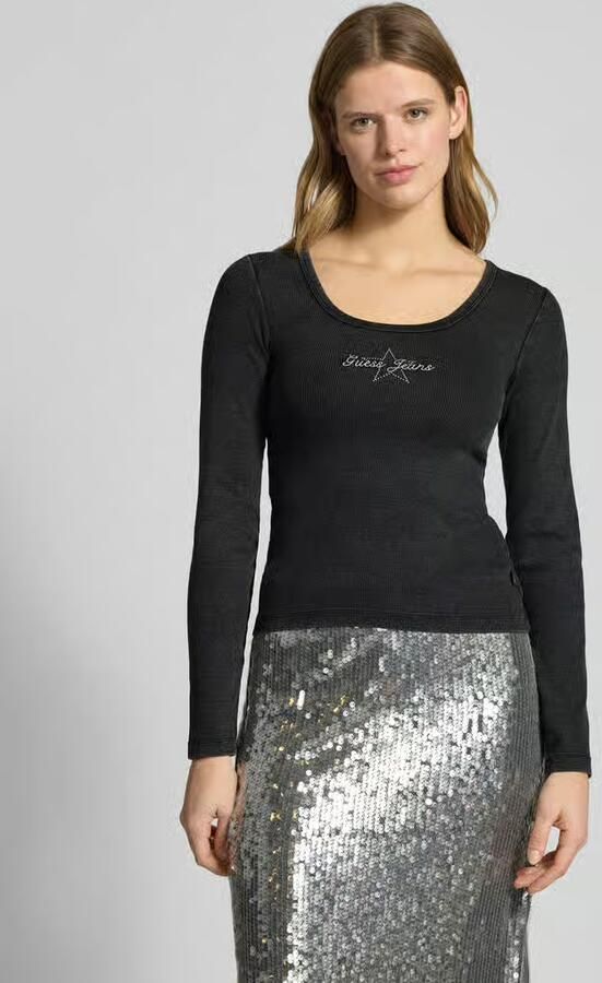 GUESS Jeans Shirt met lange mouwen met labeldetail - Foto 3