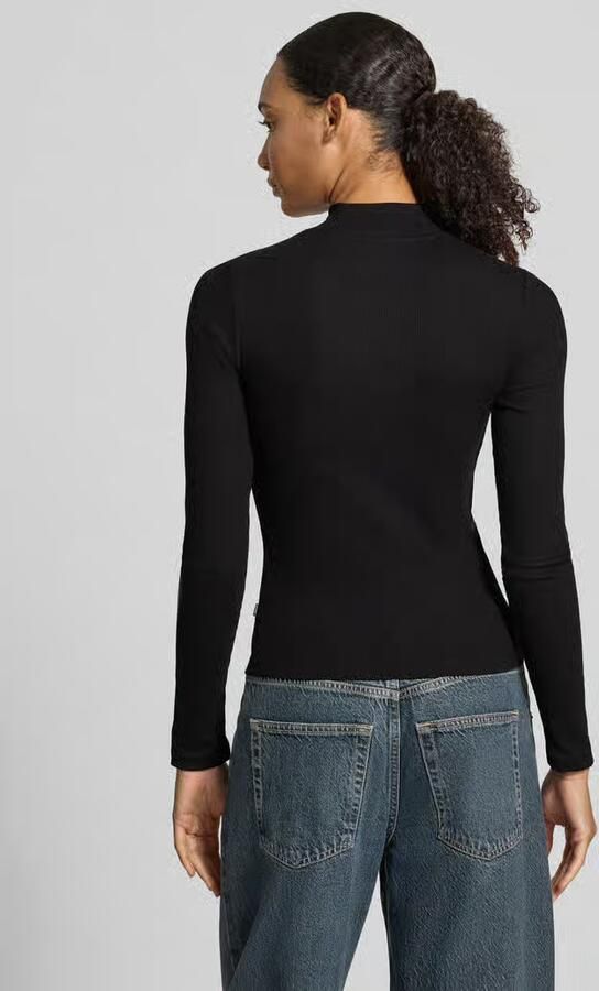 GUESS Jeans slim fit longsleeve van katoenmix met logopatch - Foto 3