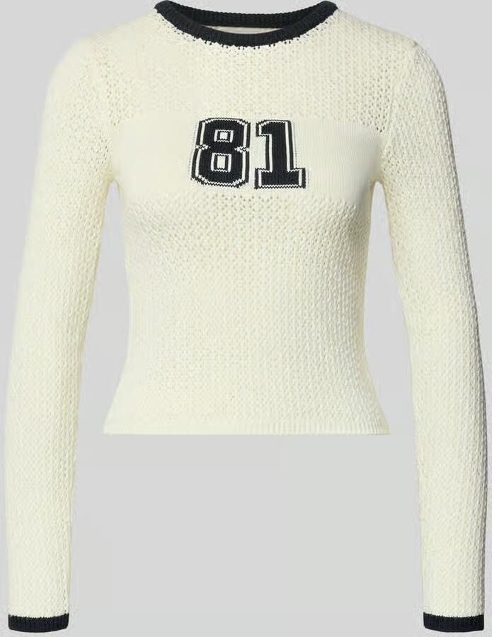 Guess Jeans Slim fit pullover in gebreide look