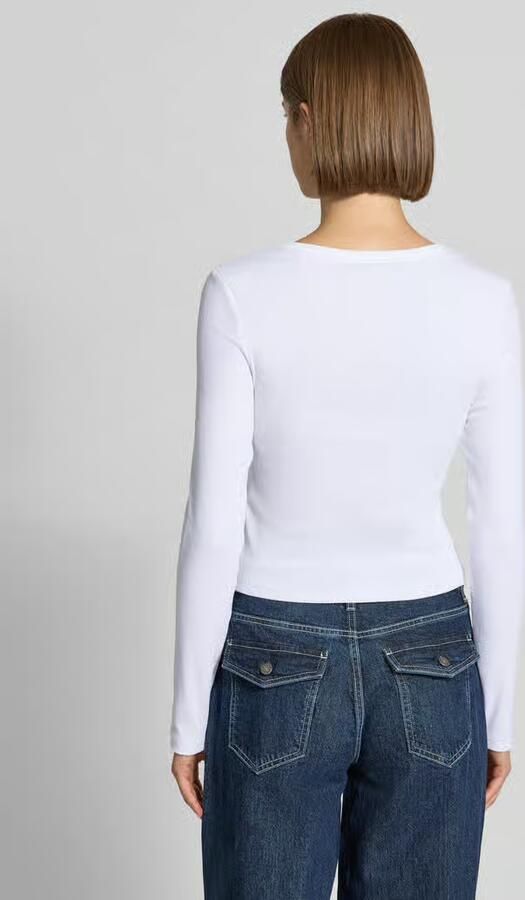 GUESS Jeans Slim fit shirt met lange mouwen van katoenmix - Foto 3
