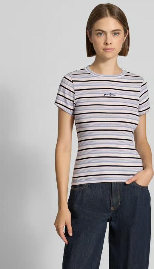 GUESS Jeans slim fit T-shirt met gestikt logo - Foto 3
